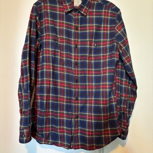 Vintage J.Crew Men’s Flannel Shirt (100% Cotton) - Picture 2 of 11